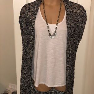 Sweater drape vest